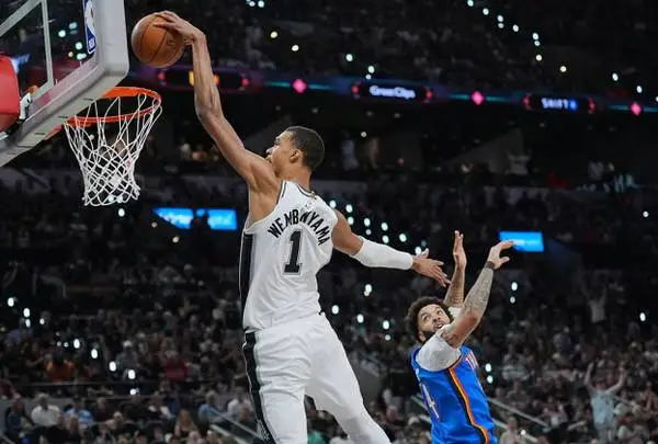 Spurs Vs Thunder,NBA Playoffs: Victor Wembanyama Stuffed The Stat🔥🏀
