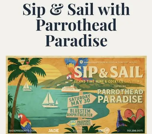 SIP & SAIL (A Jimmy Buffet Experience) SAT. MAY 30