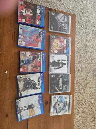 Lot of 10 Playstation 3 and 4 video games