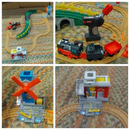 Fisher Price GeoTrax Workin Town Railway w Remote Control Train