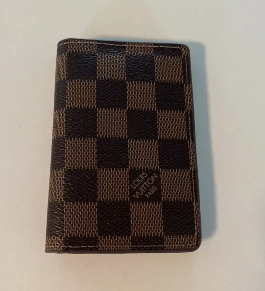 Authentic LOUIS VUITTON Damier Ebene Pocket Organizer de Poche Card Case