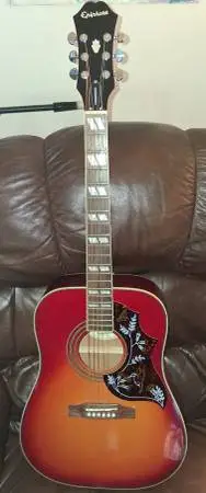 Epiphone Hummingbird acoustic guitar