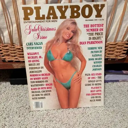 Vintage Playboy Magazine December 1991 Gala Christmas Issue
