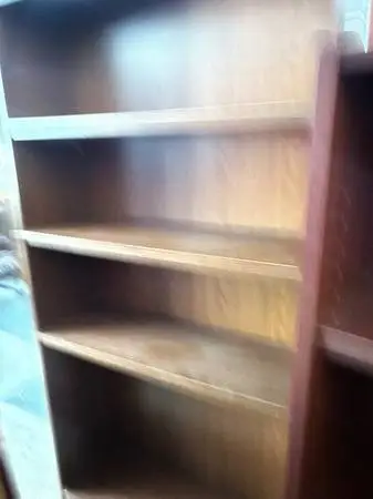 Six Wood Book Shelves Available