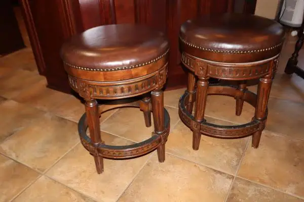 Leather Bar Stools PAIR from Frontgate