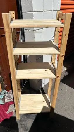 IKEA IVAR shelving unit small storage shelf solid pine 4 tiers L19”*D12”*H49