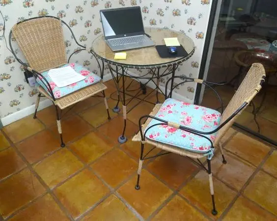 Wicker: Dinette Set, TV/Microwave Stand, Garbage Can, Wicker Chairs