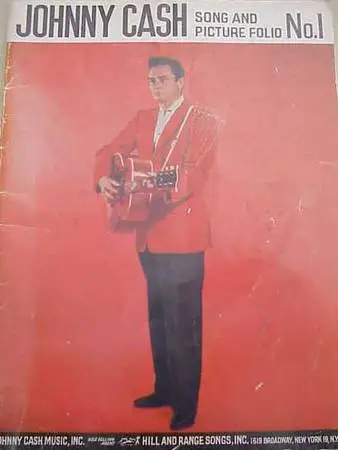 JOHNNY CASH Songbook SONG & PICTURE FOLIO No.1 Sheet Music 12 Songs