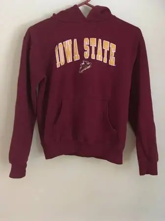 Iowa State Cyclones, Red/Gold, Girls Size 8, Sweatshirt