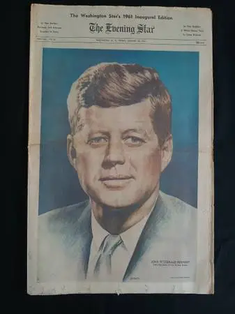 John F Kennedy Inaugural Washington Evening Star