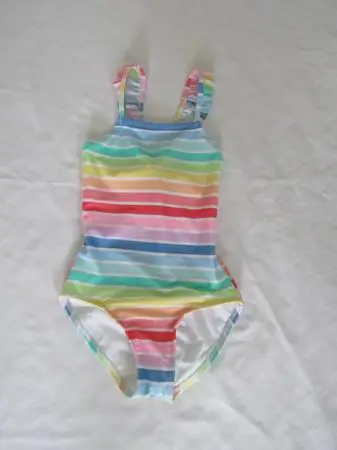 New Girls 4/5T Stripe Swimsuit
