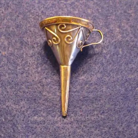 Sterling Silver perfume funnel