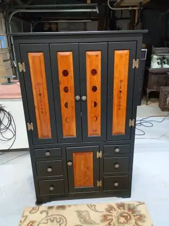 Solid wood rebuilt and refinished dresser/cabinet