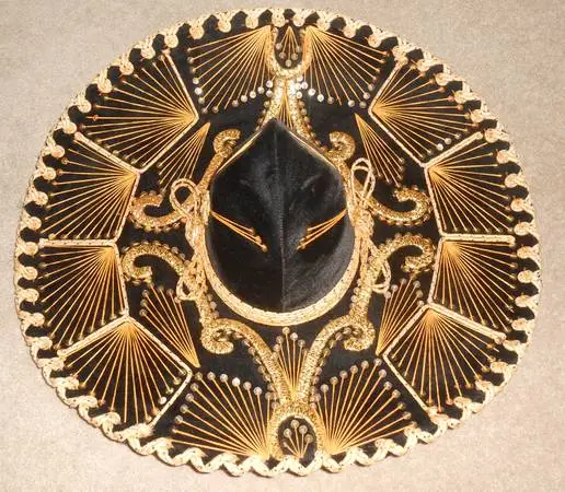 Beautiful Authentic Sombrero from Mexico Handcrafted Design