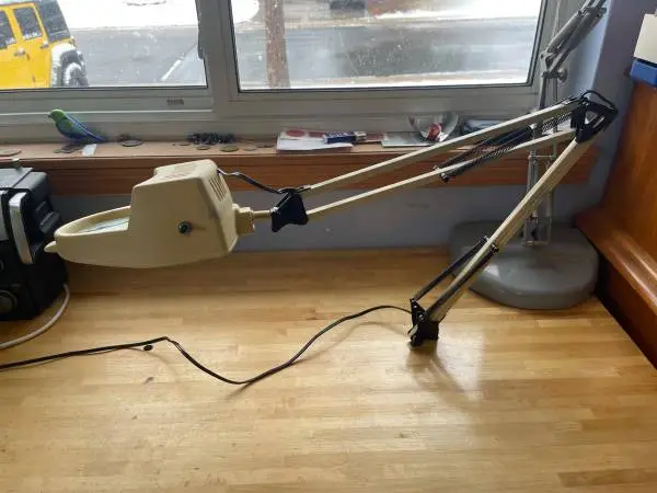 Vintage Desk Magnifier Lamp