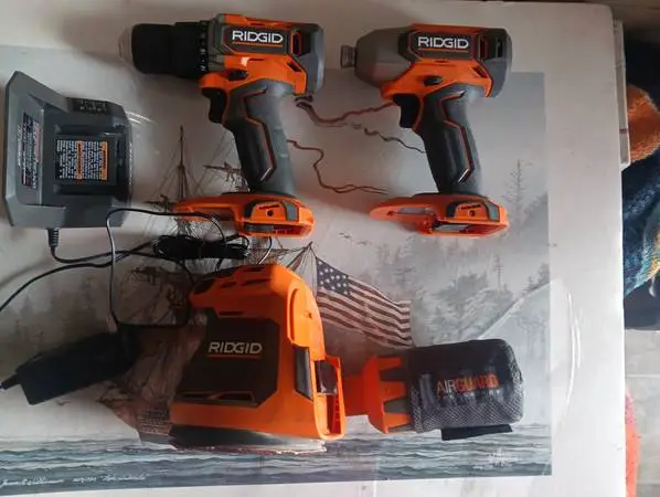 Rigid Impact and Drill Driver with Orbital Sander
