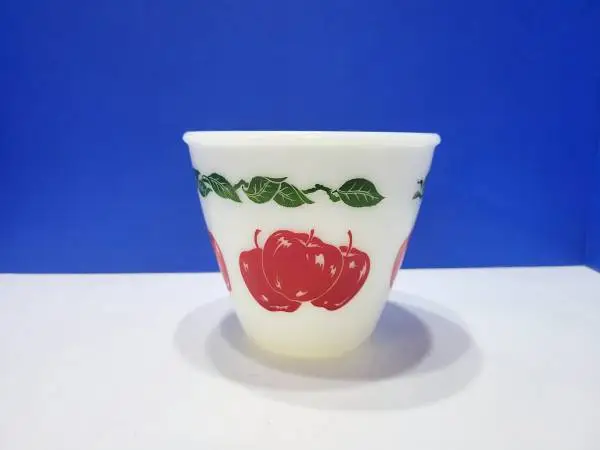 Vintage Hazel Atlas Red Apple Glass Mixing Bowl