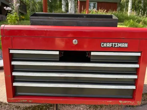 Vintage Craftsman Five-Drawer Tool Box (was a six-drawer)