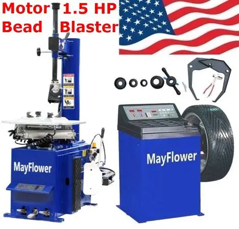Mayflower 3.0 HP Tire Changer Wheel Changers Machine Combo Balancer Ri