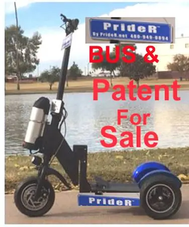 patented business MFG scooter + inventory only  in the world