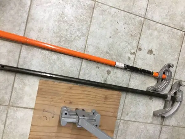 1/2” Greenlee Conduit Offset Bender on Base+1/2”+3/4” Conduit Benders