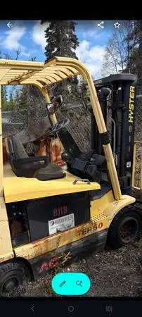 2003 Hyster J50Z pneumatic electric 5000 lb forklift