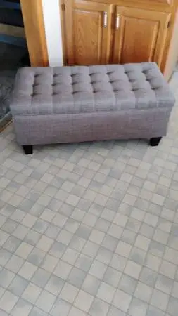 UPHOLSTERED STORAGE OTTOMAN (bench)