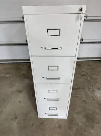 ALLSTEEL locking 4 drawer file cabinet