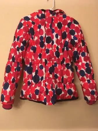 Barely Worn, Girls, XL, (16), Lands End Polka-A-Dot Winter Coat