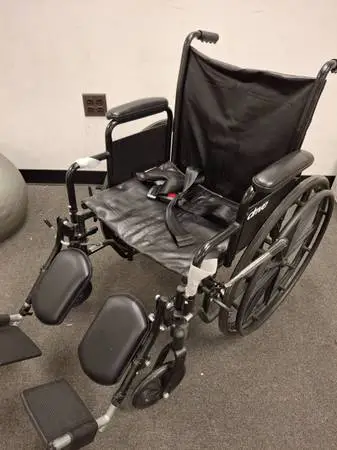 Drive Silver Sport II-18 Seat WHEELCHAIR + Elevating Leg Rests - NEW!