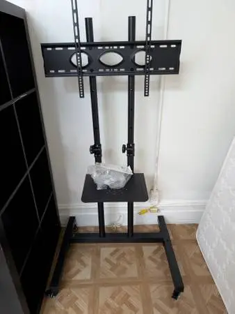 Heavy duty metal rolling TV stands