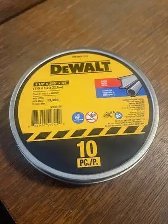 Dewalt Metal and Stainless Cutting Wheel