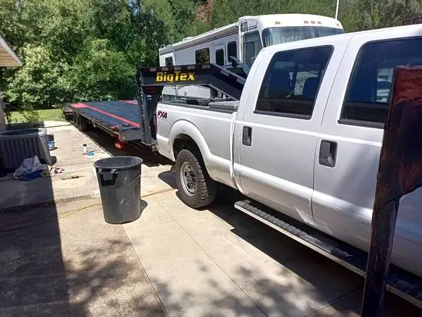 F250 2015 4X4 and Big Tex Trailer Hot Shot Combo