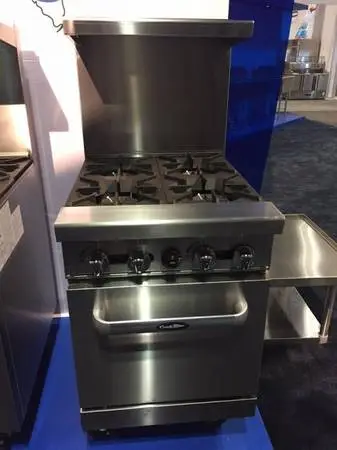 New Commercial 4 Burner Range with Oven AGR-4B LP or Nat Gas