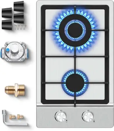 NEW! 2 burner gas cooktop
