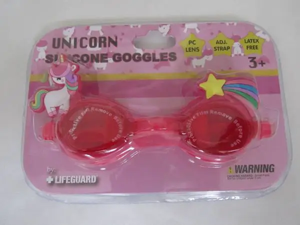 New Girls Age 3 & Up Unicorn Swim Googles
