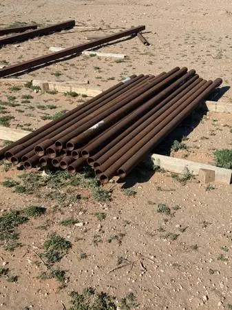 2 3/8” pipe posts 8’ft long
