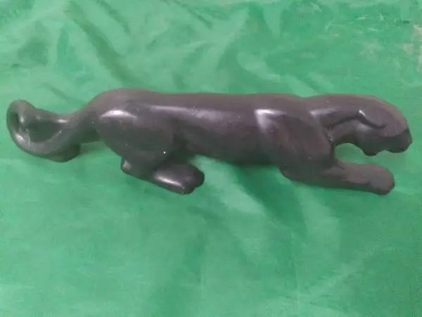 Porcelain Prowling Black Panther