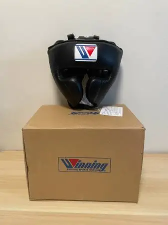 AUTHENTIC Winning boxing headgear FG-2900 Black (L) NEW!