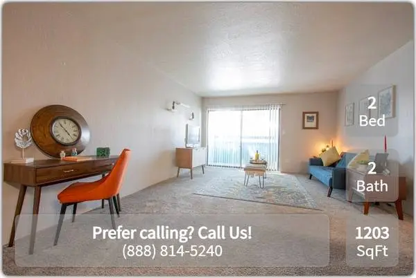Upgrade your lifestyle! 2 Bed, 2 Bath, 1203 SqFt!