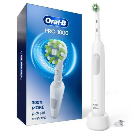 New Oral-B Pro 1000 Electric Power Rechargeable Battery Toothbrush