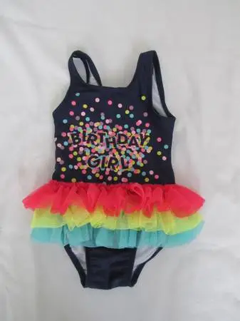 New Girls 12 Months Birthday Girl Swimsuit