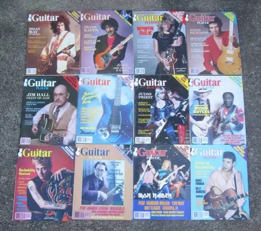 Guitar Player Magazine 12 issues 1983 - BRIAN MAY, ZAPPA, JUDAS PRIEST