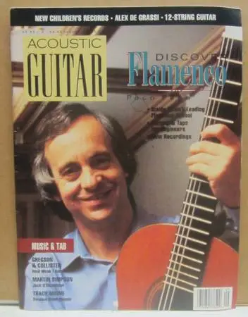 Acoustic Guitar Magazine Vol 2, #2 Sept/Oct 1991 Paco Peña Flamenco