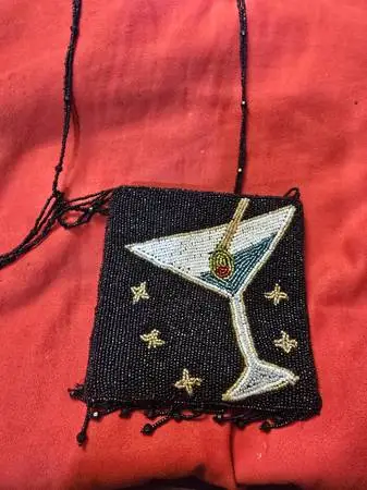 MARY FRANCIS BEADED COCKTAIL CROSSBODY BAG