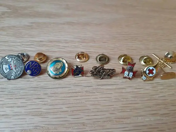 Vintage-Lapel Pins-Tie Clipps-Red Cross-Knight of Columbus-More $5-$15
