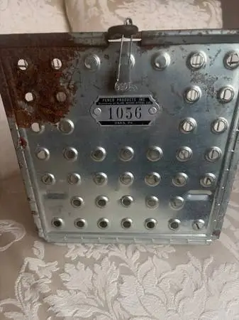 Vintage Wire Gym Locker Basket