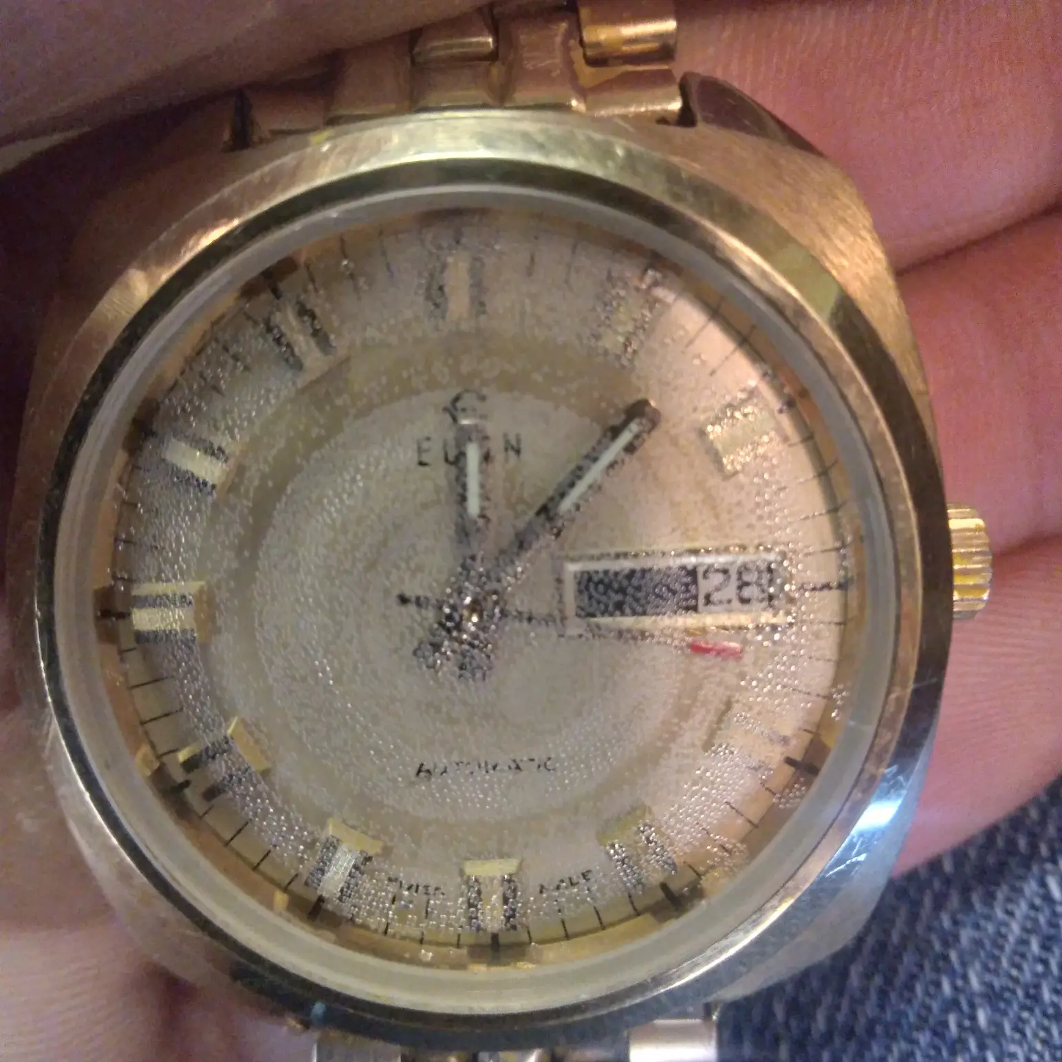 elgin automatic vintage wrist watch