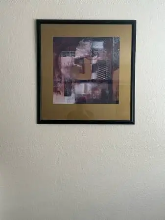 BURGUNDY II WALL ART in BLACK FRAME