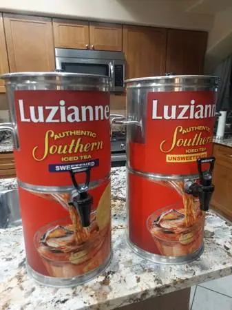 2 Stainless Steel  Tea Dispensers  4 gallon each